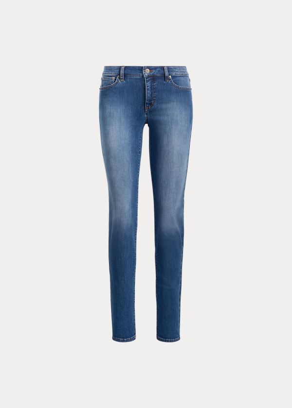 Jeans Ralph Lauren Mujer Azules Azules - Premier Straight - WLAYD8746